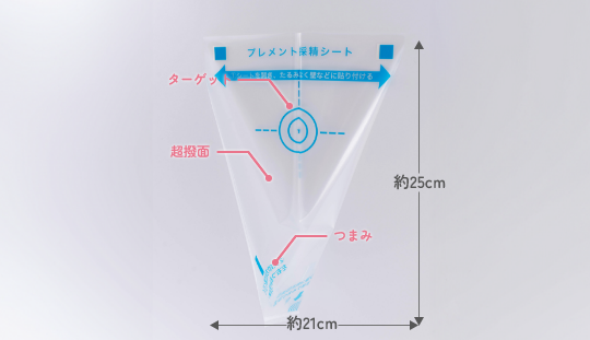 ハンフリーで精液を確実にキャッチできる